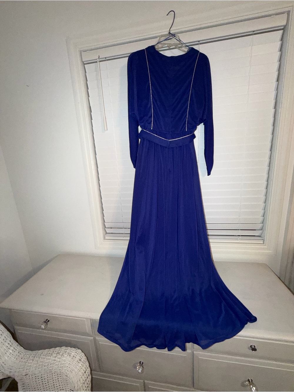 Vintage Renaissance Blue Drape Your Sixth Sense C&A Size 40 Large Prairie Dress